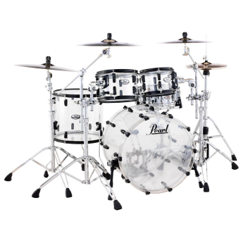 Pearl Crystal Beat 4-Piece Shell Pack Ultra Clear Black Hardware